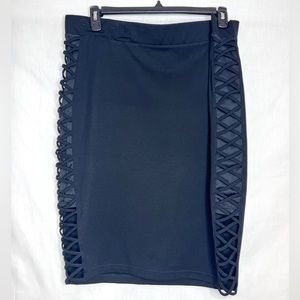 Bondage pencil skirt